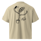In my floral era oversized t-shirt in Stone.