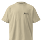 I bloom in weird conditions oversized t-shirt in Stone.