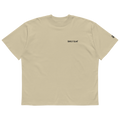 World's on fire oversized t-shirt in Stone.