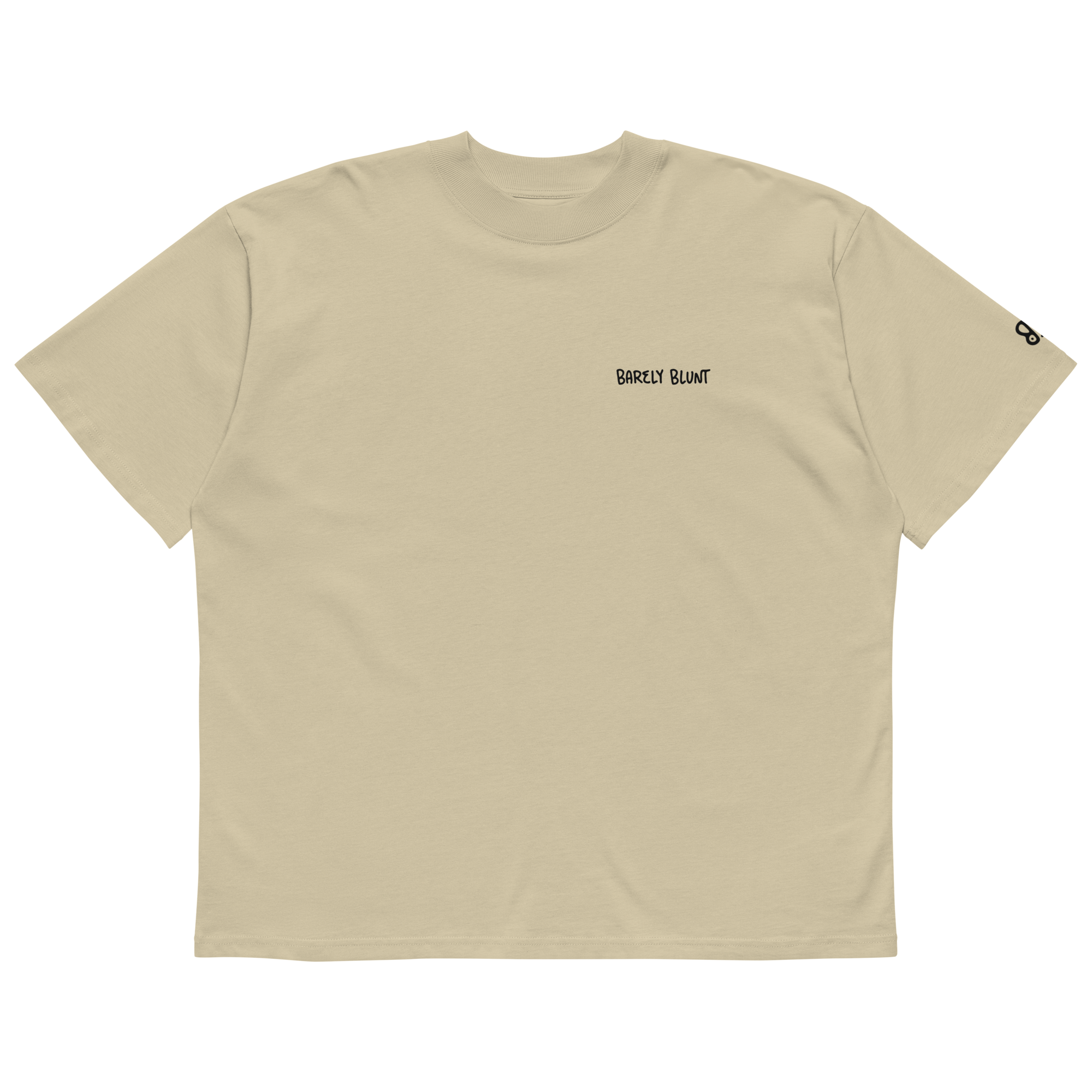 World's on fire oversized t-shirt in Stone.