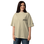 I bloom in weird conditions oversized t-shirt in Stone.
