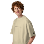 In my floral era oversized t-shirt in Stone.
