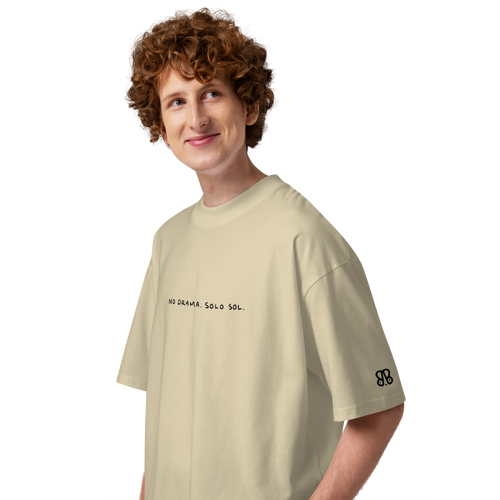 In my floral era oversized t-shirt in Stone.
