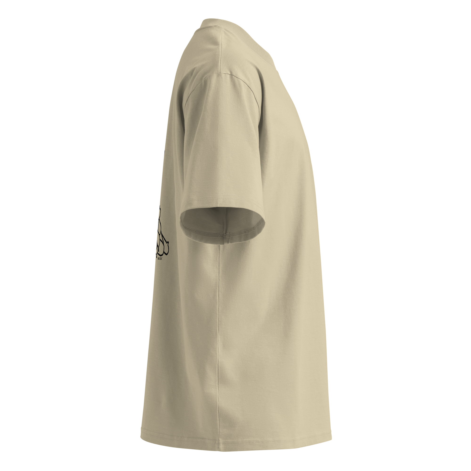 I bloom in weird conditions oversized t-shirt in Stone.