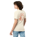 World's on fire premium t-shirt in Ivory.
