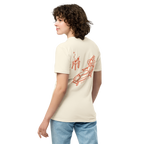 Running on sunshine premium t-shirt in Ivory.