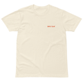 World's on fire premium t-shirt in Ivory.