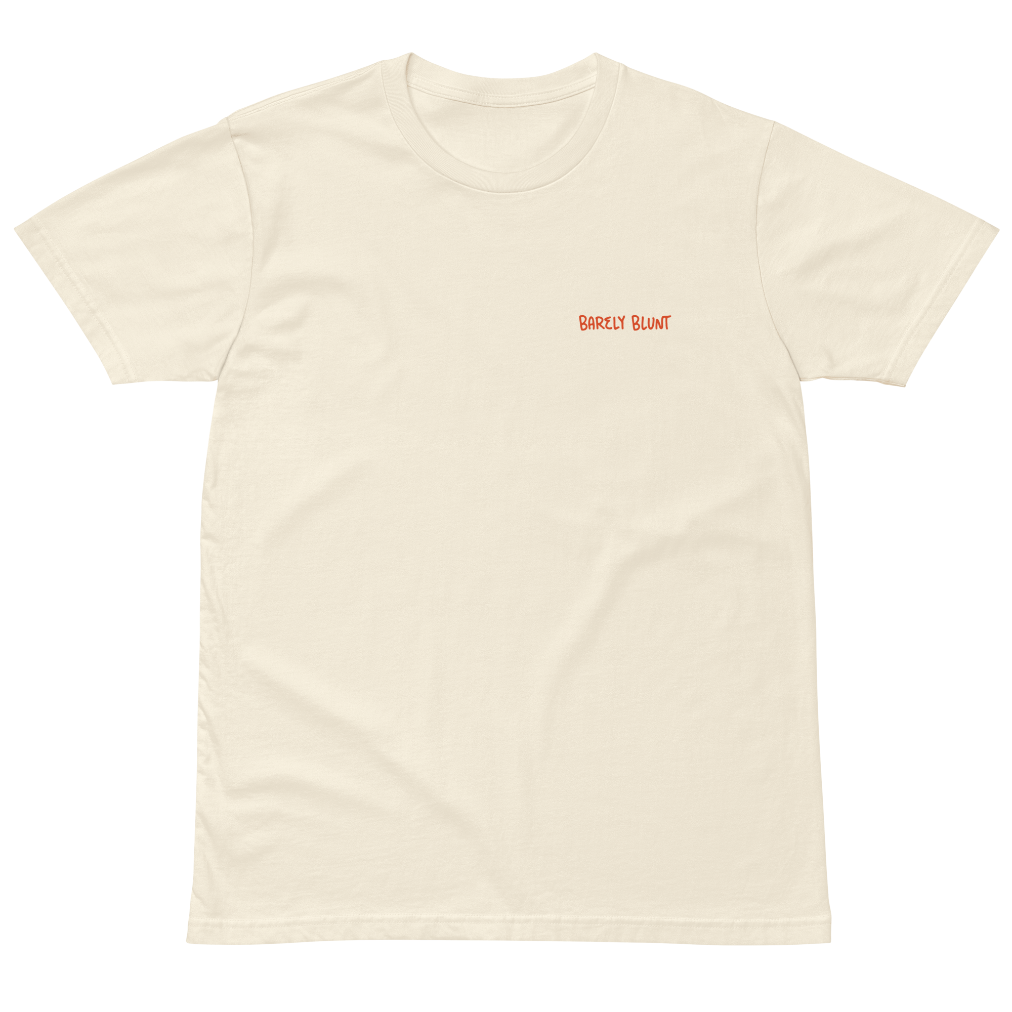 World's on fire premium t-shirt in Ivory.