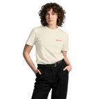 World's on fire premium t-shirt in Ivory.