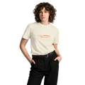 Running on sunshine premium t-shirt in Ivory.