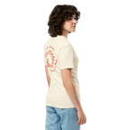 World's on fire premium t-shirt in Ivory.