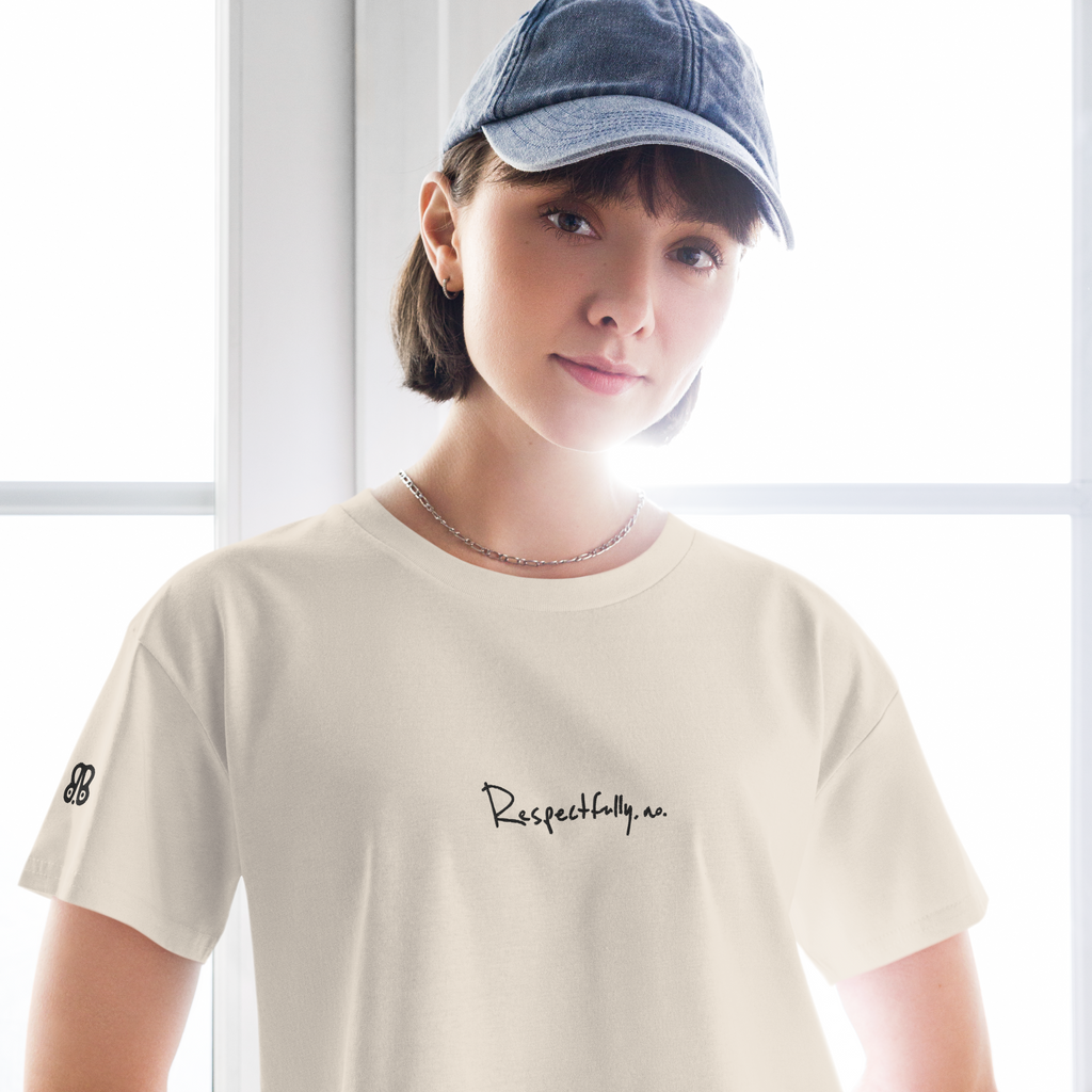Respectfully no crop top
