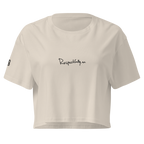 Respectfully no crop top