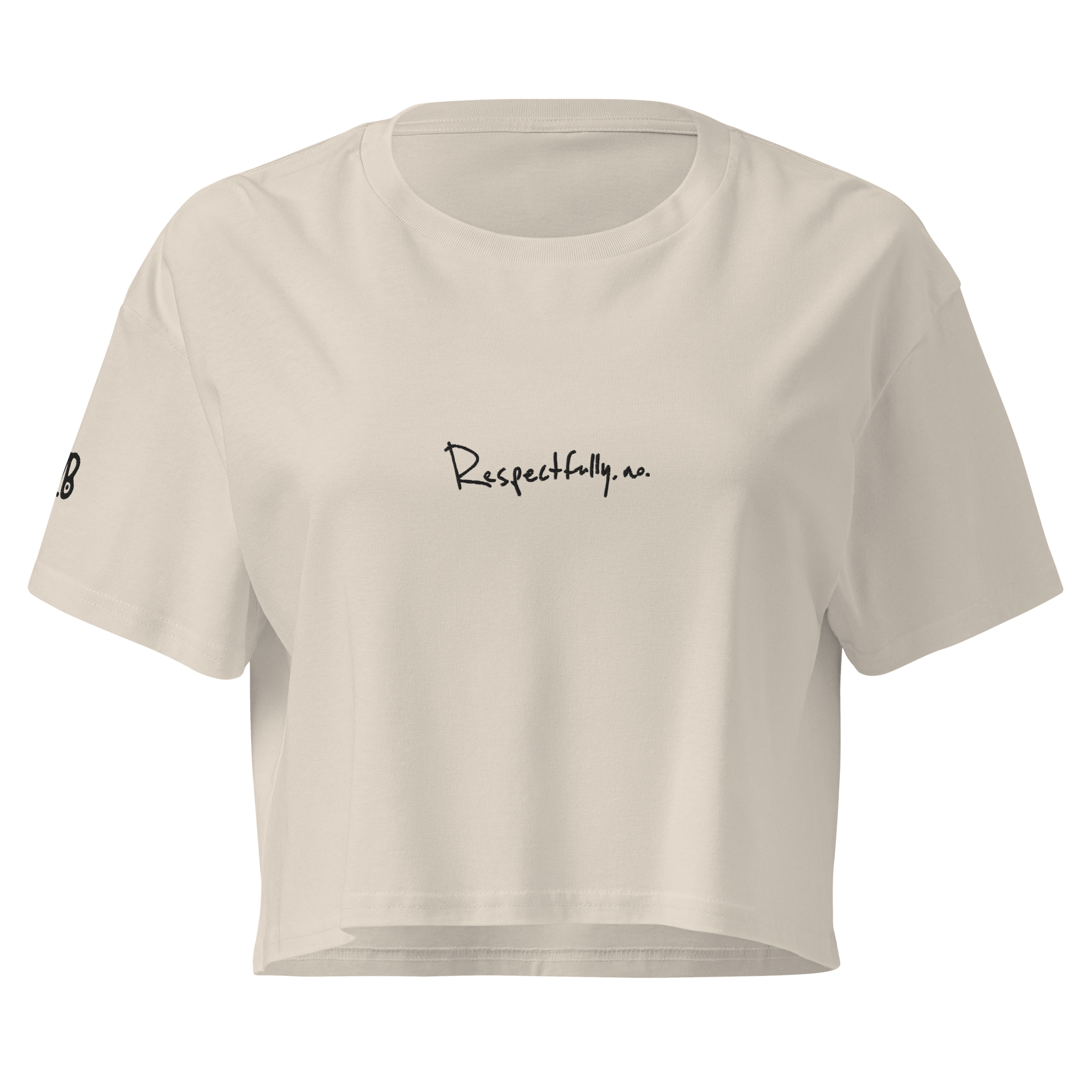 Respectfully no crop top