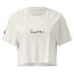 Respectfully no crop top