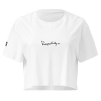 Respectfully no crop top