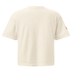 No Drama. Solo Sol ♥ women's boxy tee in Ivory.