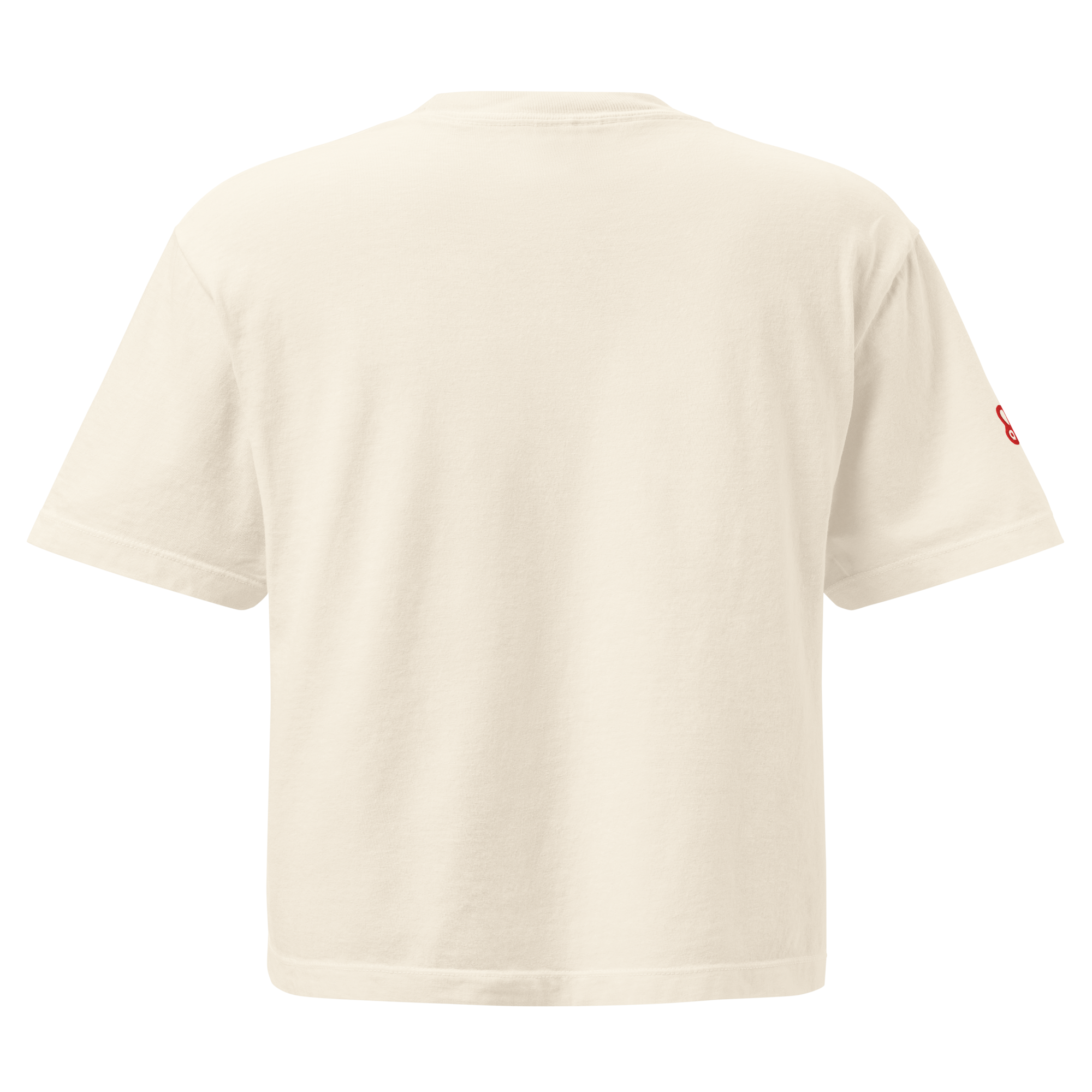 No Drama. Solo Sol ♥ women's boxy tee in Ivory.