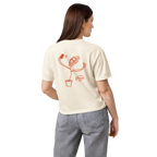 In my floral era in women's heavyweight boxy tee in Ivory.