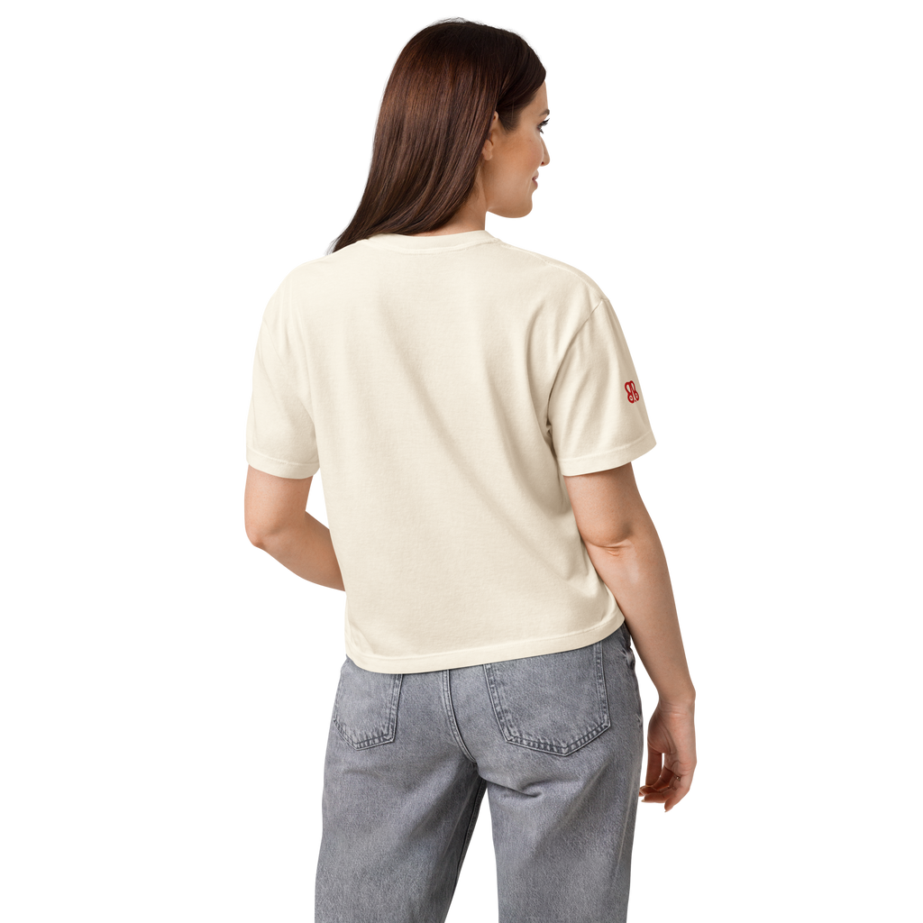 No Drama. Solo Sol ♥ women's boxy tee in Ivory.