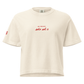 No Drama. Solo Sol ♥ women's boxy tee in Ivory.