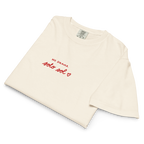 No Drama. Solo Sol ♥ women's boxy tee in Ivory.