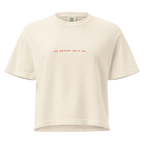 In my floral era in women's heavyweight boxy tee in Ivory.