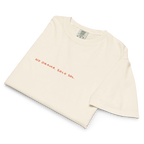 In my floral era in women's heavyweight boxy tee in Ivory.