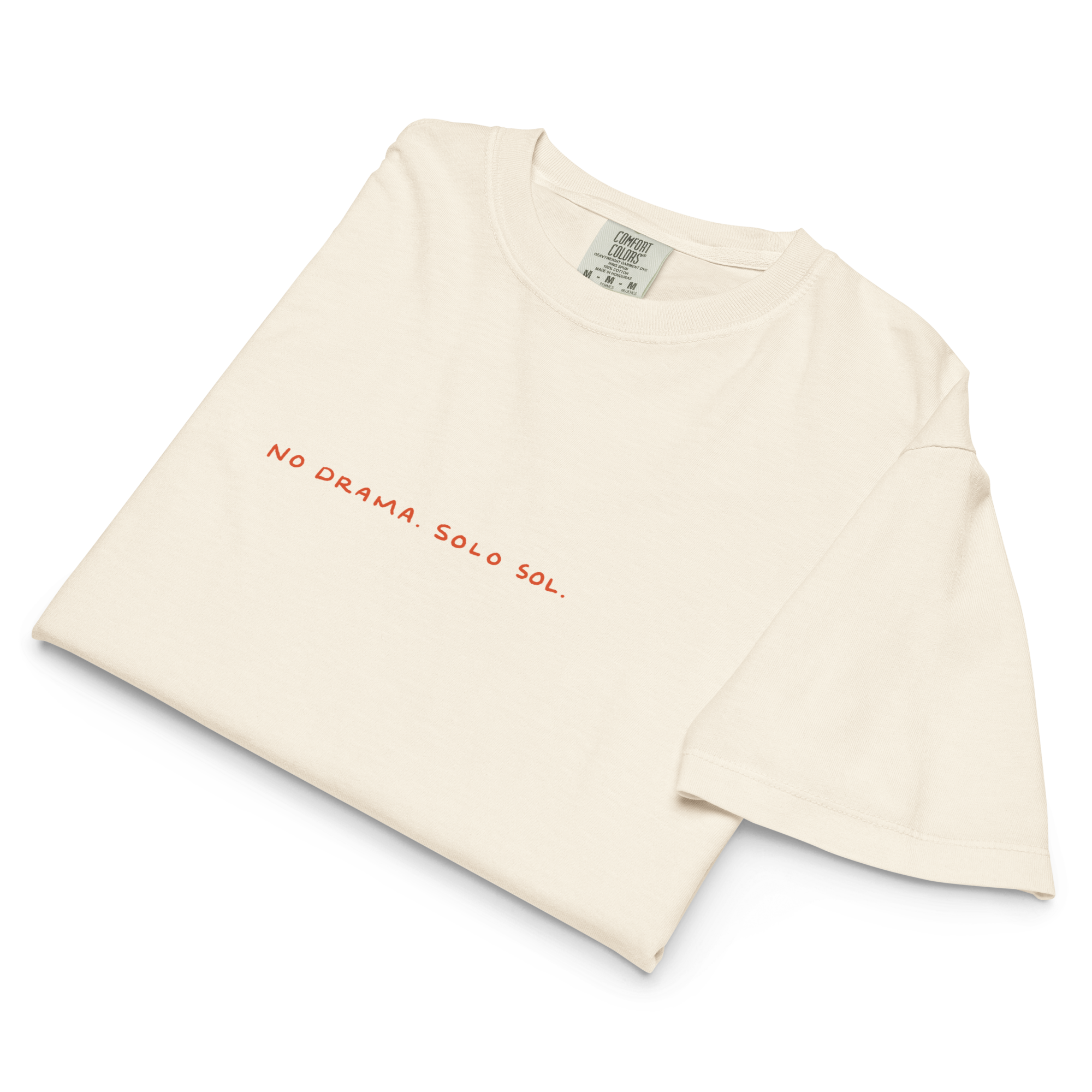 In my floral era in women's heavyweight boxy tee in Ivory.